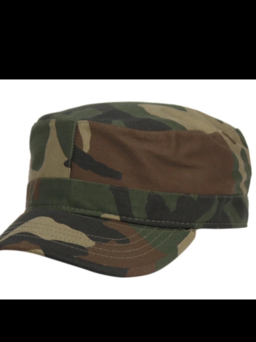 Women's Camouflage Cadet Cap - Green Camo